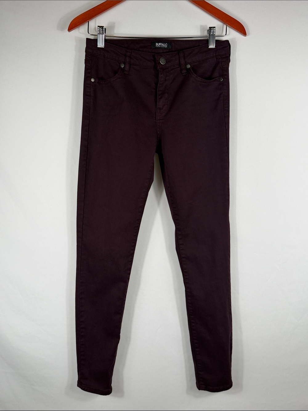 Buffalo David Bitton Vale Skinny Jeans Deep Plum. Womens Size 4 / 27. Stretch
